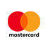Mastercard-logo med rød og orange cirkel.