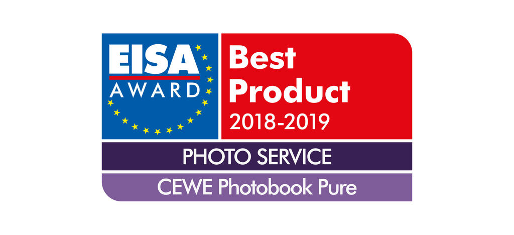 EISA-pris for CEWE Fotobok Pure som beste produkt 2018-2019