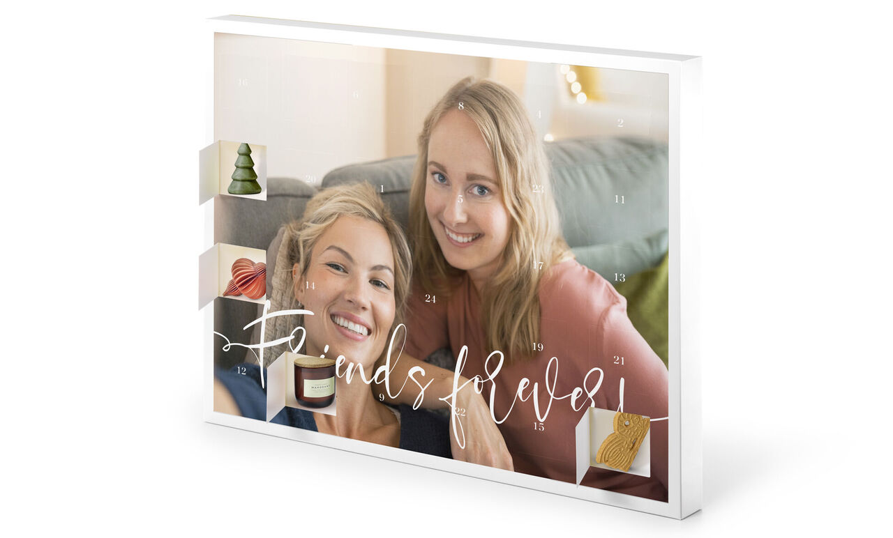Kalender med juledemotiver og kærlige minder