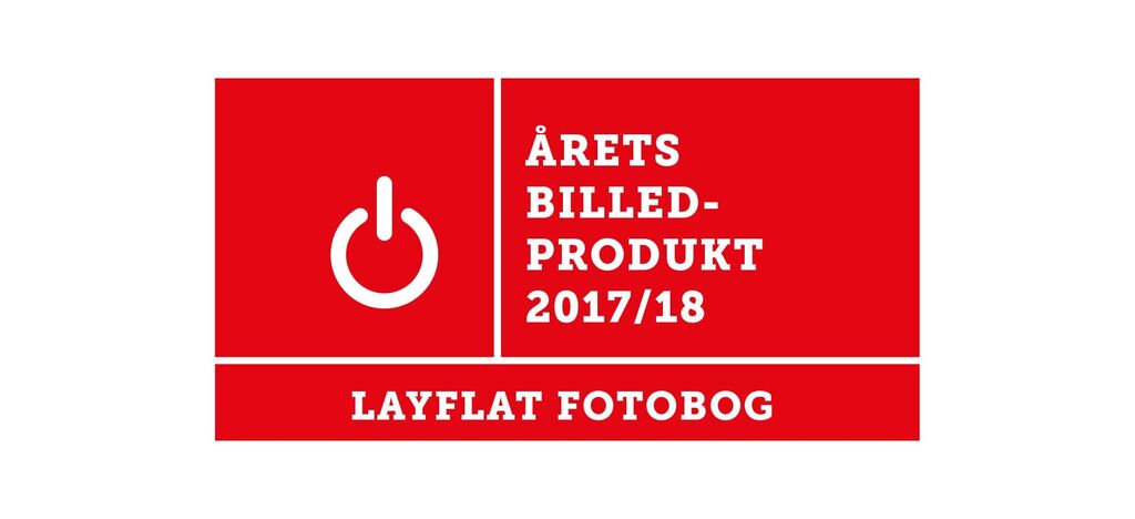 Prismærke for bedste fotoprodukt 2017/18 med strøm symbol.